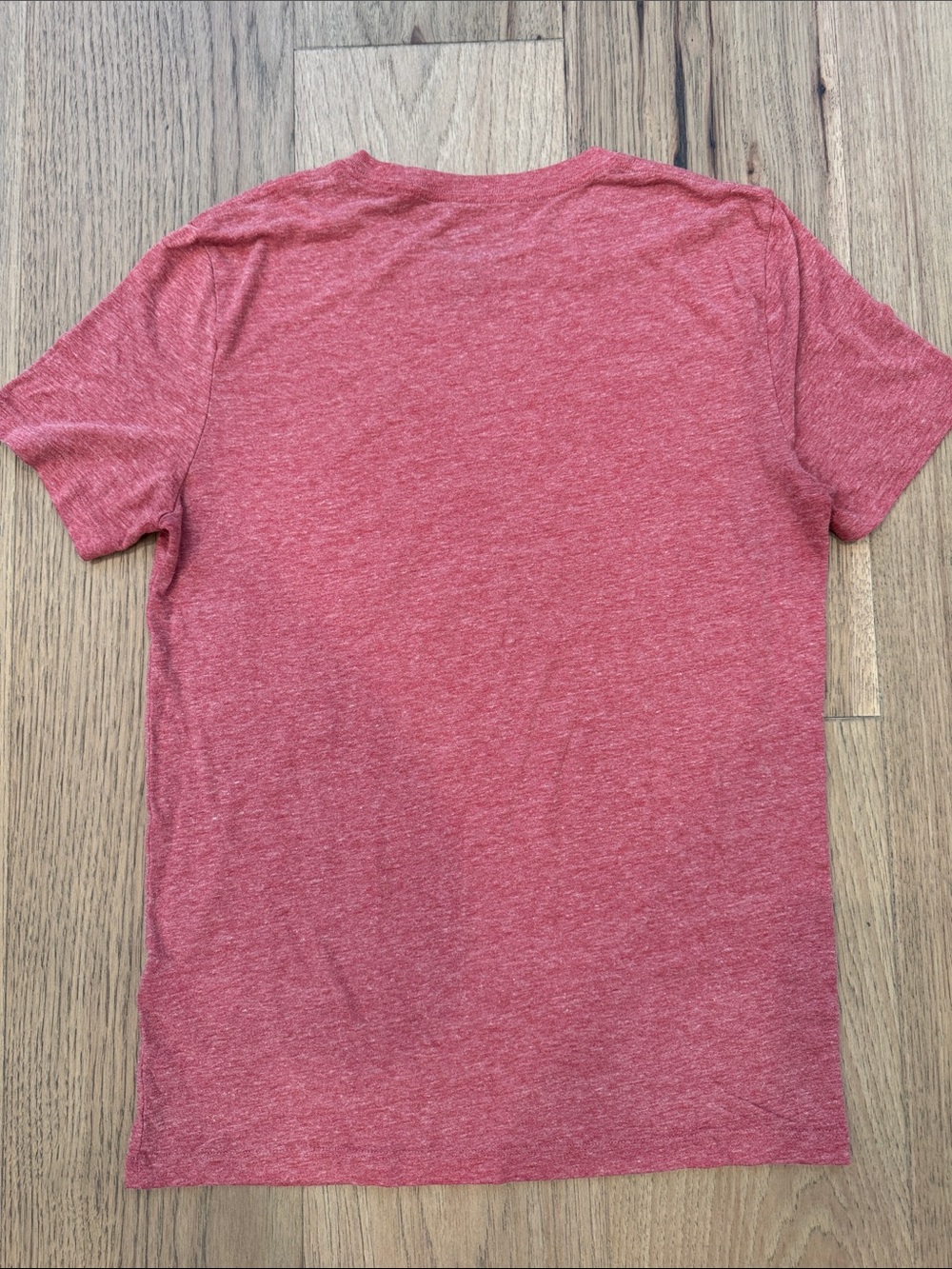 Lucky Brand Holiday Crew Neck Short Sleeve Women’s Small Red Heathered T-Shirt - Picture 7 of 11